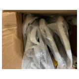 Giantex Metal Dining Chairs Set of 4, Stackable Kitchen Chairs with Wood Seat & Removable Backrest