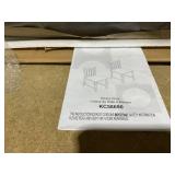 Costway KC58690BK Rustic Dining Chairs - Wooden Kitchen Chairs with Slat Tilt Backrest, Black - Set of 2