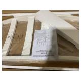 ERGOMASTER Wooden Dining Chairs, Farmhouse Kitchen Chairs with Back for Restaurant Dining Room (2, White)