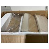 Costway Set of 2 Folding Kitchen Dining Chairs with Rubber Wood Legs