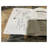 ERGOMASTER Wooden Dining Chairs Set of 4, Farmhouse Kitchen Chairs with Back for Restaurant Dining Room, Black