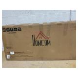 HOMCOM Wooden Dining Chairs Set of 2, Farmhouse Upholstered Kitchen Chairs with Rubber Wood Frame for Living Room, Dining Room, Black and Gray