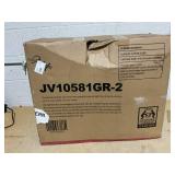 Costway 29.5" 2 Pieces Gray Pub Height Swivel Velvet Bar Stools with Metal Legs