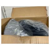 Costway 29.5" 2 Pieces Gray Pub Height Swivel Velvet Bar Stools with Metal Legs