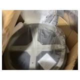 COSTWAY Bar Stool Set of 2, 360° Swivel Barstool with Upholstered Back & Seat, Solid Rubber Wood Legs & Footrest, Farmhouse Counter Height Chair for Home, Bar, Cafe, Grey