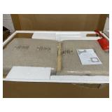 Costway Modern Accent Chair Upholstered Linen Fabric Armchair with Solid Wood Legs