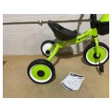 Qaba Tricycle for Toddler 2-5 Year Old Girls and Boys, Toddler Bike with Adjustable Seat, Basket, Bell, Green