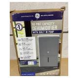 GE 50-Pint Dehumidifier with Built-in Pump for Basement, Garage or Wet Rooms up to 4500 sq. ft. in Grey, ENERGY STAR
