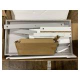 HOMCOM Modern Kitchen Pantry Freestanding Cabinet Cupboard with Doors and Drawer, Adjustable Shelving, Gray 30"x15.75"x72" (Used, Transit Damage Pieces are Cracked/Broken)