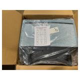 HOMCOM Electric Power Recliner, Wall Hugger Armchair with USB Charging Station, Sofa Recliner with Linen Upholstered Seat and Retractable Footrest, Blue