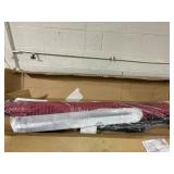 Costway NP11657WN 10 ft. Patio Offset Cantilever Umbrella with 40 Solar Powered Lights - Red