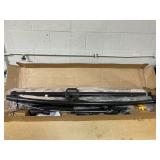 Costway NP12351BE 10 ft. Solar Offset Hanging Umbrella with Base & 32 LED Lights - Beige (Minor Transit Damage. Broken Wire For Light)