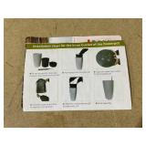 Garvee 22" Tall Round Planter Set of 2, Self Watering Pots for with Water Level Monitor and Built-In Drainage, Large Flower Pot for Patio, Porch, Living Room, or Home Office