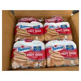 4 X 8Ct Bags Of Hostess Hot Dog Buns