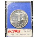 1 TROY OZ .999 FINE SILVER TRADE UNIT ROUND IN CASE