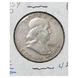 1959 US FRANKLIN HALF DOLLAR