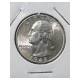 1948 US WASHINGTON QUARTER BU