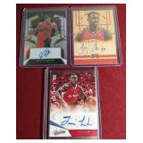 (3) Autographed Basketball Cards