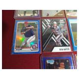 (10) Numbered Baseball Cards