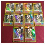 (10) 2022 Donruss Gold Press Proof Premium Tyler Allgeier Rookie Cards