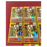 (10) 2022 Donruss Gold Press Proof Premium Tyler Allgeier Rookie Cards