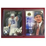 (2) 1998 Peyton Manning Rookie Cards