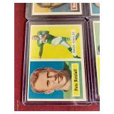 (4) 1957 Topps Football Cards - (2) HOFers & (2) Rookies