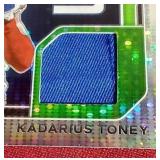 2021 Prizm Kadarius Toney Rookie Patch Card