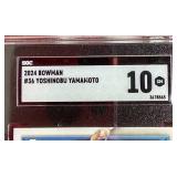2024 Bowman Yoshinobu Yamamoto Rookie Card - SGC 10!