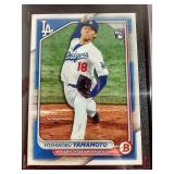 2024 Bowman Yoshinobu Yamamoto Rookie Card - SGC 10!