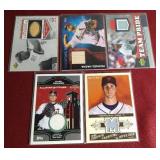 (5) Baseball Relic Cards