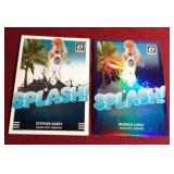 (2) Optic Splash Stephen Curry Cards - Includes Purple Prizm