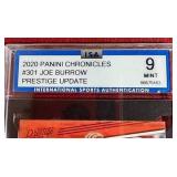 2020 Prestige Joe Burrow Rookie Card - ISA 9