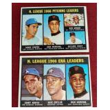 (2) 1967 Topps Sandy Koufax Leaders Cards