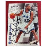 1997 Skybox Autographics Nick Anderson Autograph Card - #d/100