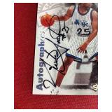 1997 Skybox Autographics Nick Anderson Autograph Card - #d/100