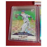 (4) Jacob DeGrom Cards - Jersey Card, (2) Numbered & Refractor