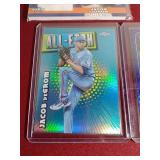 (4) Jacob DeGrom Cards - Jersey Card, (2) Numbered & Refractor