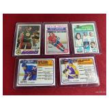 (5) Vintage Hockey Cards - All HOFers