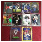 (10) Football Rookie Cards