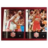 (2) 2004 Upper Deck 2nd Year LeBron James Cards
