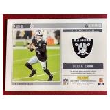 2021 Luminance Derek Carr Jumbo Patch Card