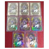 (8) 2021 Select ALL DIFFERENT Justin Jefferson Cards - (7) Prizms!