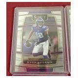 (8) 2021 Select ALL DIFFERENT Justin Jefferson Cards - (7) Prizms!