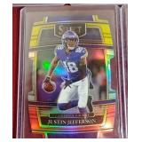 (8) 2021 Select ALL DIFFERENT Justin Jefferson Cards - (7) Prizms!