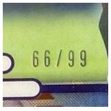 (3) Numbered Football Cards