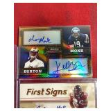 (3) Autographed Football Cards