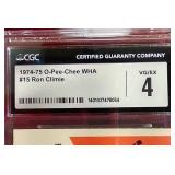 1974-75 O-Pee-Chee WHA Ron Climie Card - CGC 4