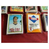Box of Several Minnesota Twins Team Sets