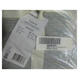 Queen 100% French Linen Sheet Set BOKSER HOME Shadow Pinstripe